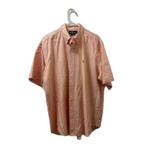 Ralph Lauren Shirt Men's XL Orange Colorful Pony Summer Preppy Coastal Classic